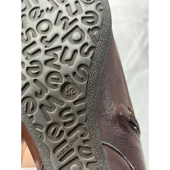 Wonders brown fold down bootie side zip Spain Genuine Leather size 10 - Picture 10 of 14